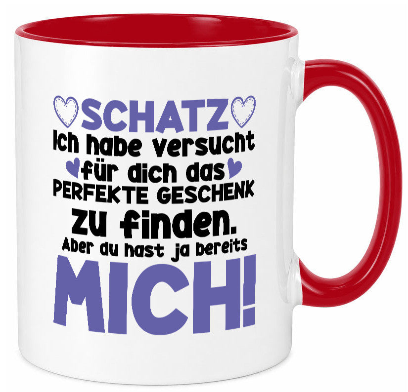 Schatz | Liebe Valentinstag Freund Freundin Herz Geschenkidee Humor Tasse