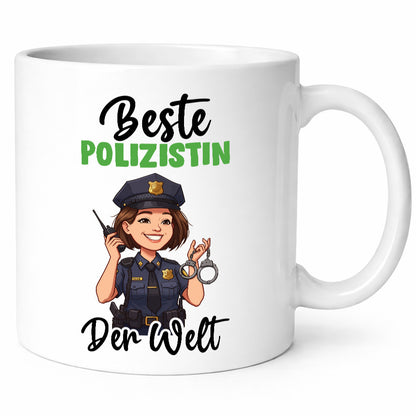 Beste Polizistin | Beruf Polizei v2 Geschenk Arbeit Kollegen Büro lustiger