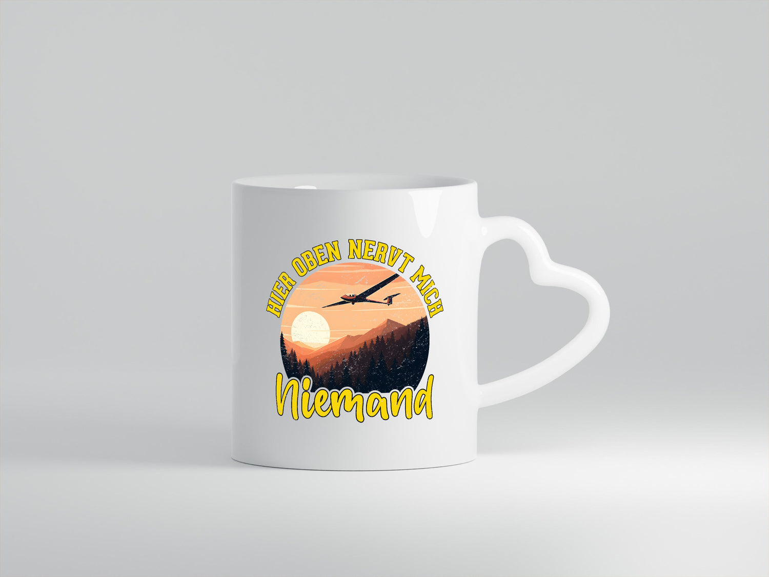 Hier nervt mich niemand | Segelflieger Segelfliegen lustig Humor Geschenkidee