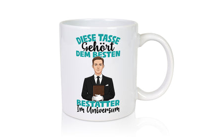 Im Universum: Bestatter | Bestattung Totengräber lustig Humor Geschenkidee