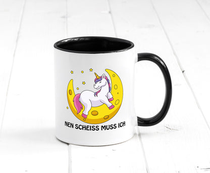 Nen Scheiss muss ich Geschenkidee Humor Tasse