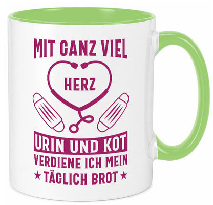 Herz, Urin, Kot, damit verdien ich mein Brot | Stethoskop Geschenk Humor