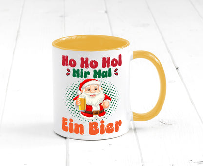 Ho mir mal ein Bier | Ugly Christmas Trinken v2 Geschenkidee Humor Tasse