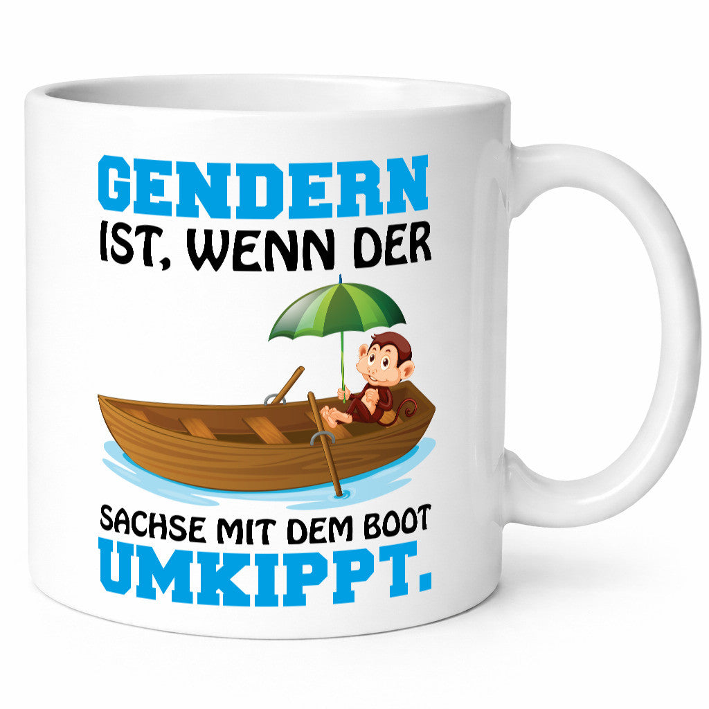 Der Sachse Kippt um lustiger Spruch Geschenk Humor Geschenkidee Tasse