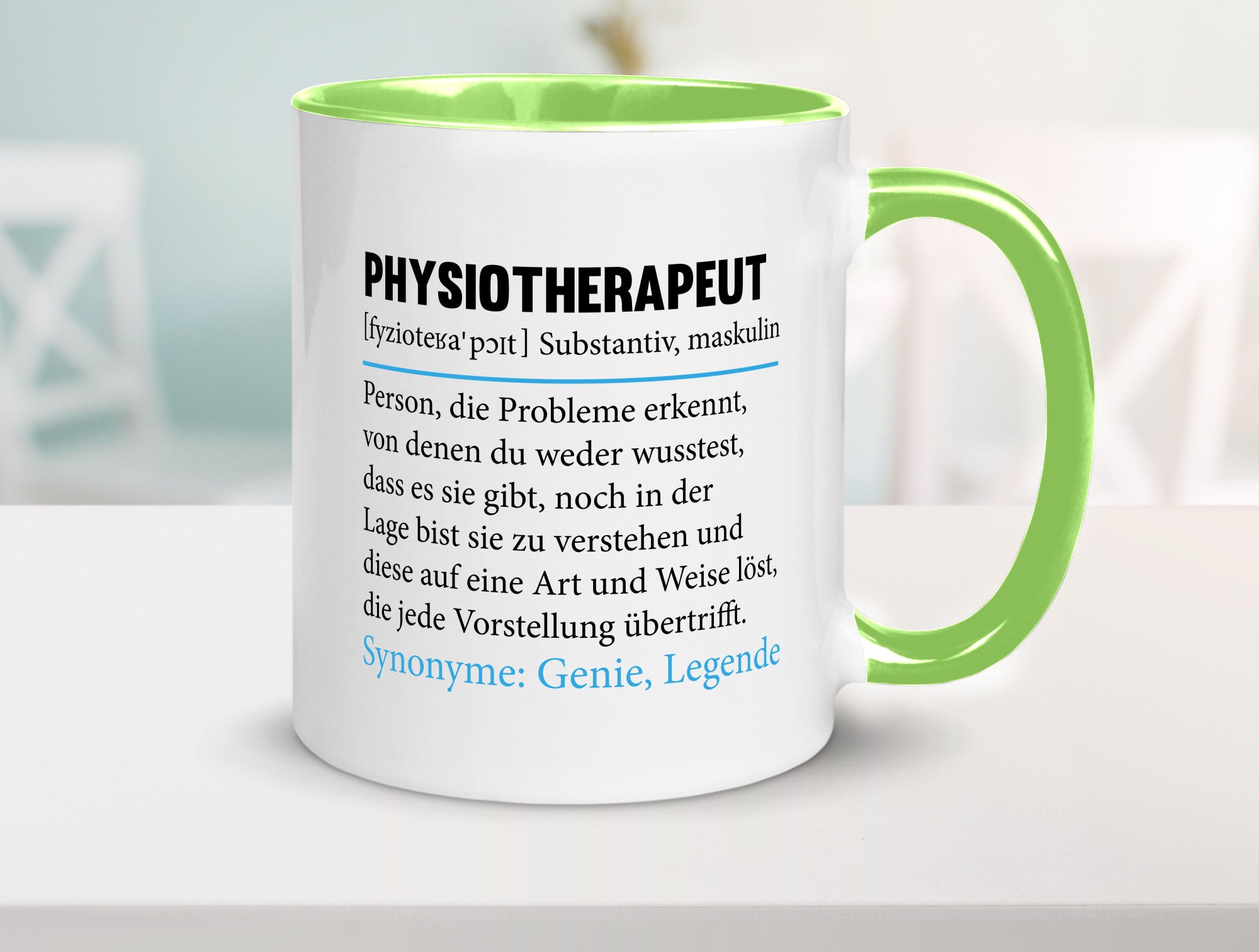Physiotherapeut | Beruf Spruch Text lustig v2 Humor Arbeit Kollegen Büro