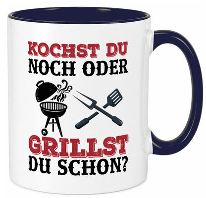 Grillst du schon? | Spruch Tasse Grillen Männer Geschenkidee Humor