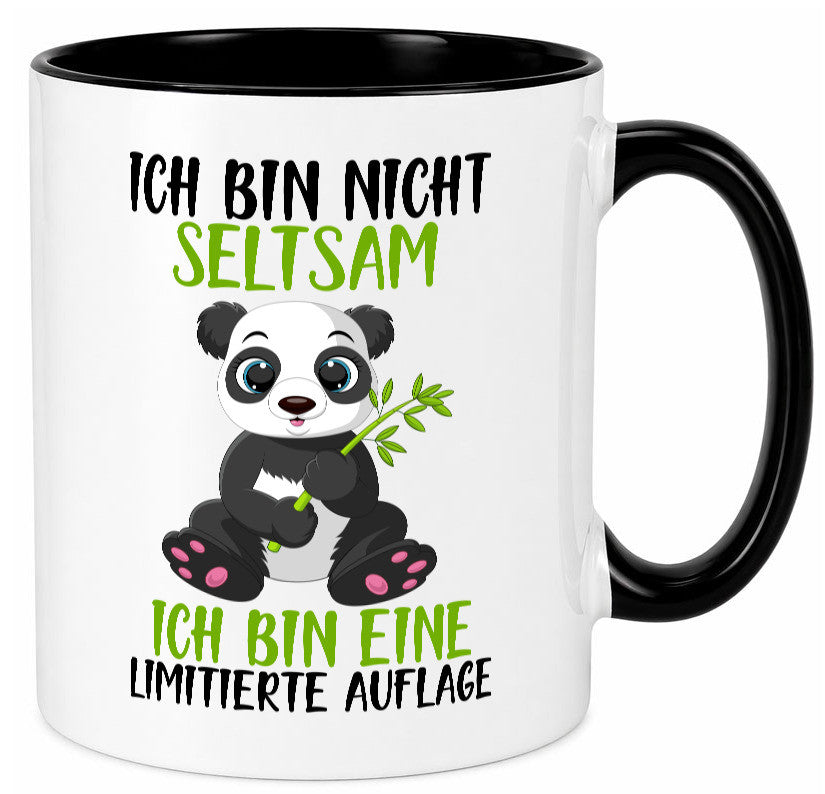 Ich bin nicht seltsam | süßer Pandabär lustiger Spruch Humor Geschenkidee Tasse