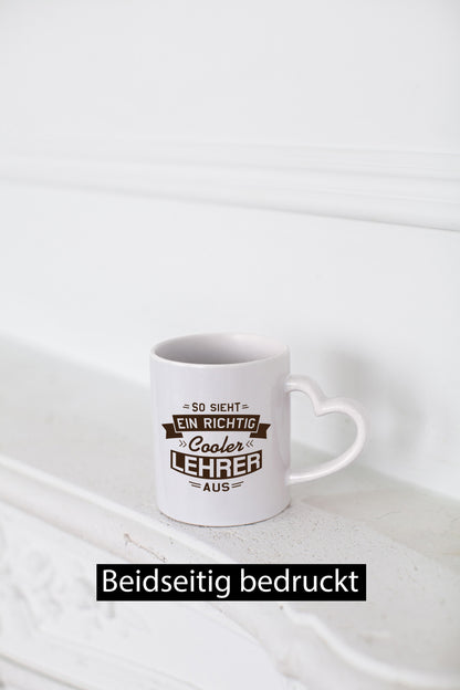 Cooler Lehrer | Pfeile Striche lustig Humor Geschenkidee Geschenk Tasse