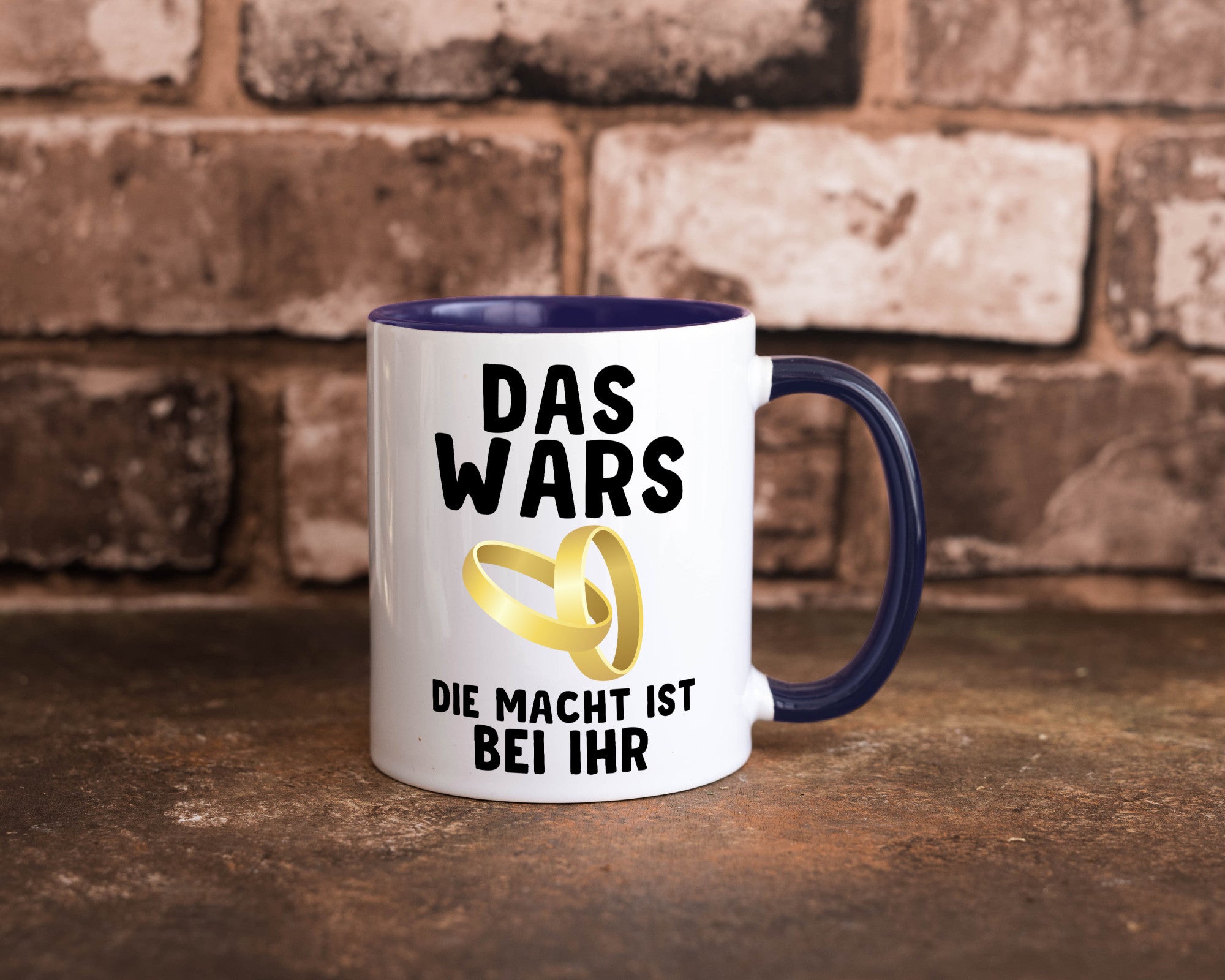Die macht ist bei ihr | Hochzeit Tasse Ehemann Ehe Geschenk Humor Geschenkidee
