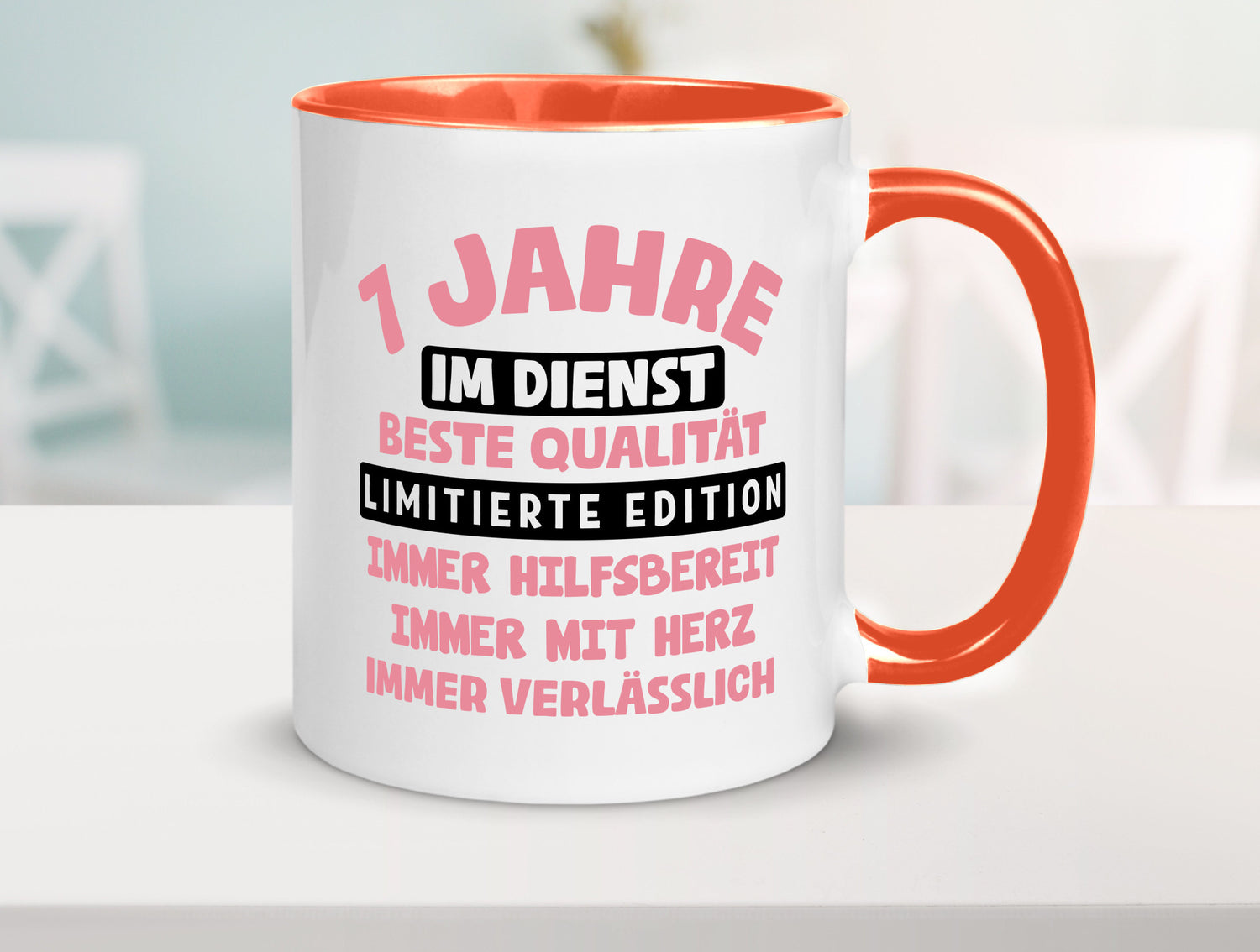 7 Jahre im Dienst | Jubiläum Arbeit v11 lustiger Spruch Geschenk Kollegen Büro