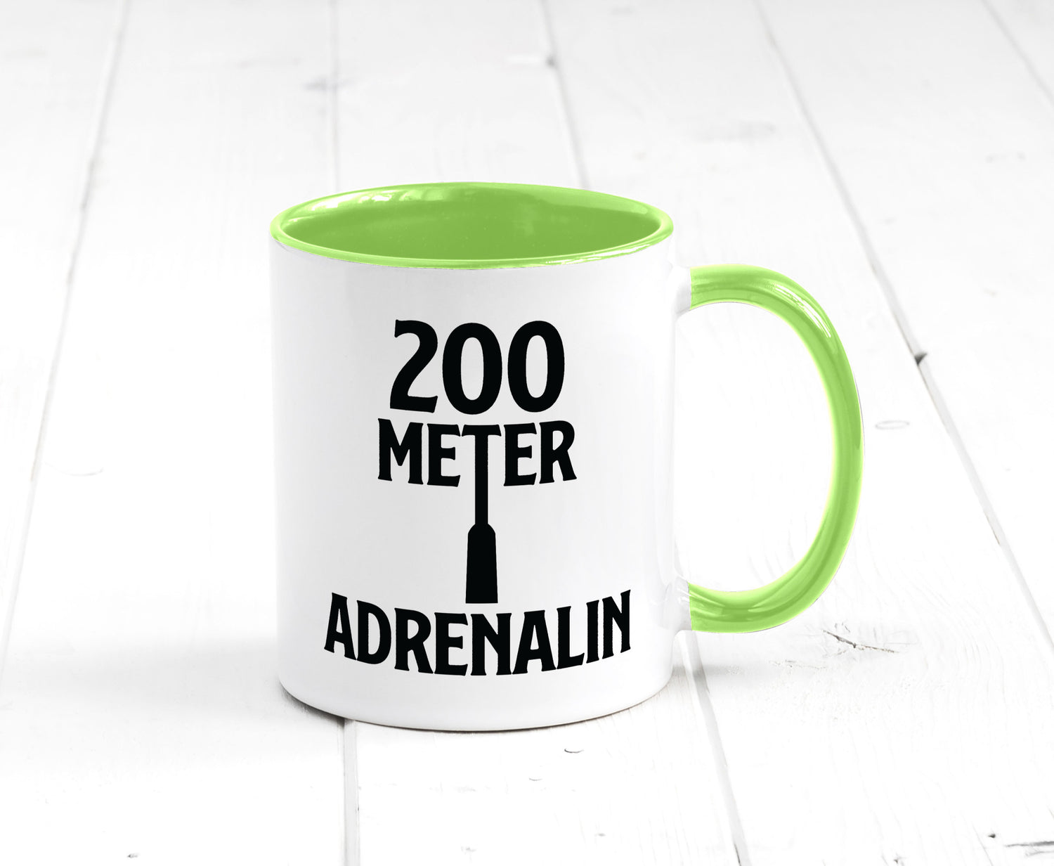 200 Meter Adrenalin v2 lustig Humor Geschenkidee Geschenk Tasse