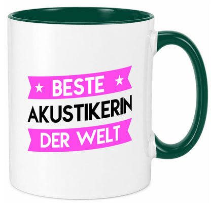 Best Akustikerin | Akustik Hörgeräteakustik Humor Geschenkidee Tasse