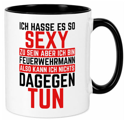 Sexy Feuerwehrmann | Helden Flammen Brandeinsatz lustig Humor Geschenkidee