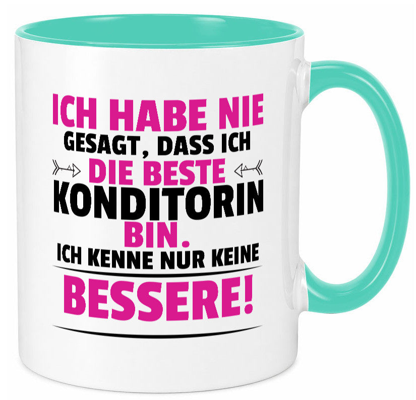 Die Beste Konditorin | Konditorei lustig Humor Geschenkidee Geschenk Tasse