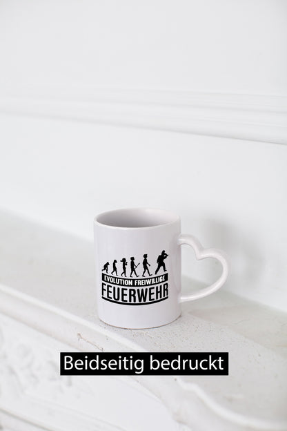 Freiwillige Feuerwehr | Evolution Motiv Feuerwehrmann lustiger Spruch Geschenk
