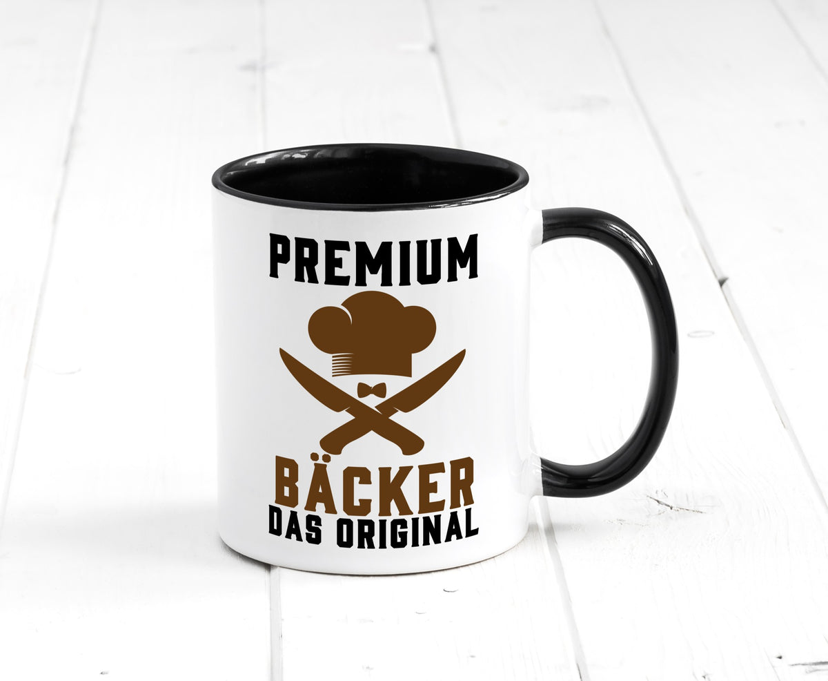 Premium Bäcker das Orginal Humor Geschenkidee Tasse