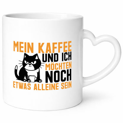 Mein Kaffee und ich | Morgenmuffel mürrische Katze lustiger Spruch Geschenk