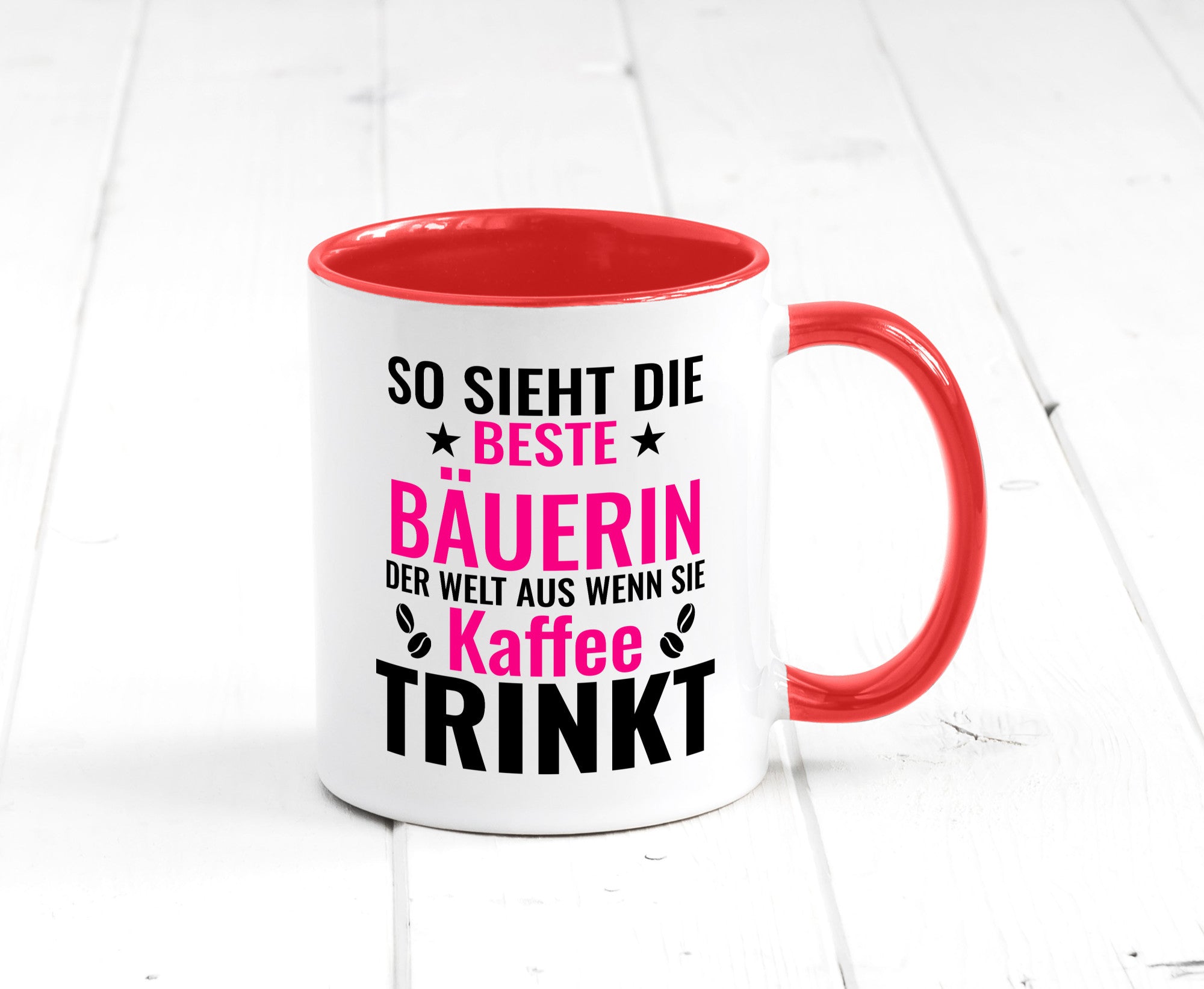Kaffee trinkt: Bäuerin | Bauernhof Landwirtschaft Geschenk Humor Geschenkidee