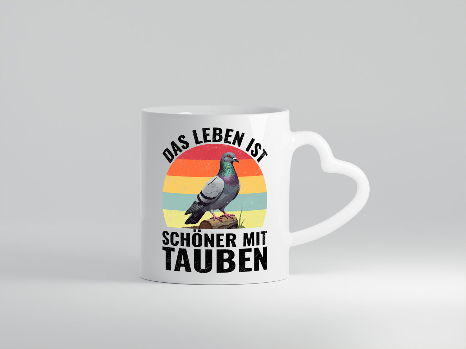 Das leben ist schöner mit Tauben | Taubenzüchter Humor Geschenkidee Tasse