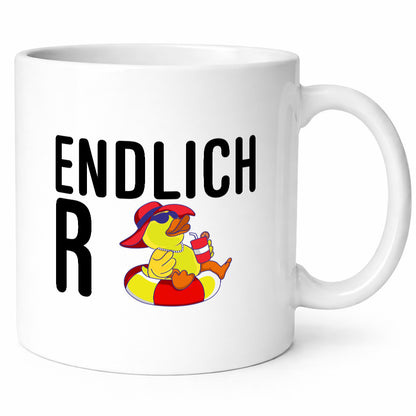Endlich Rente | Rentner Ehepartner Ente lustiger Spruch Geschenk Ruhestand