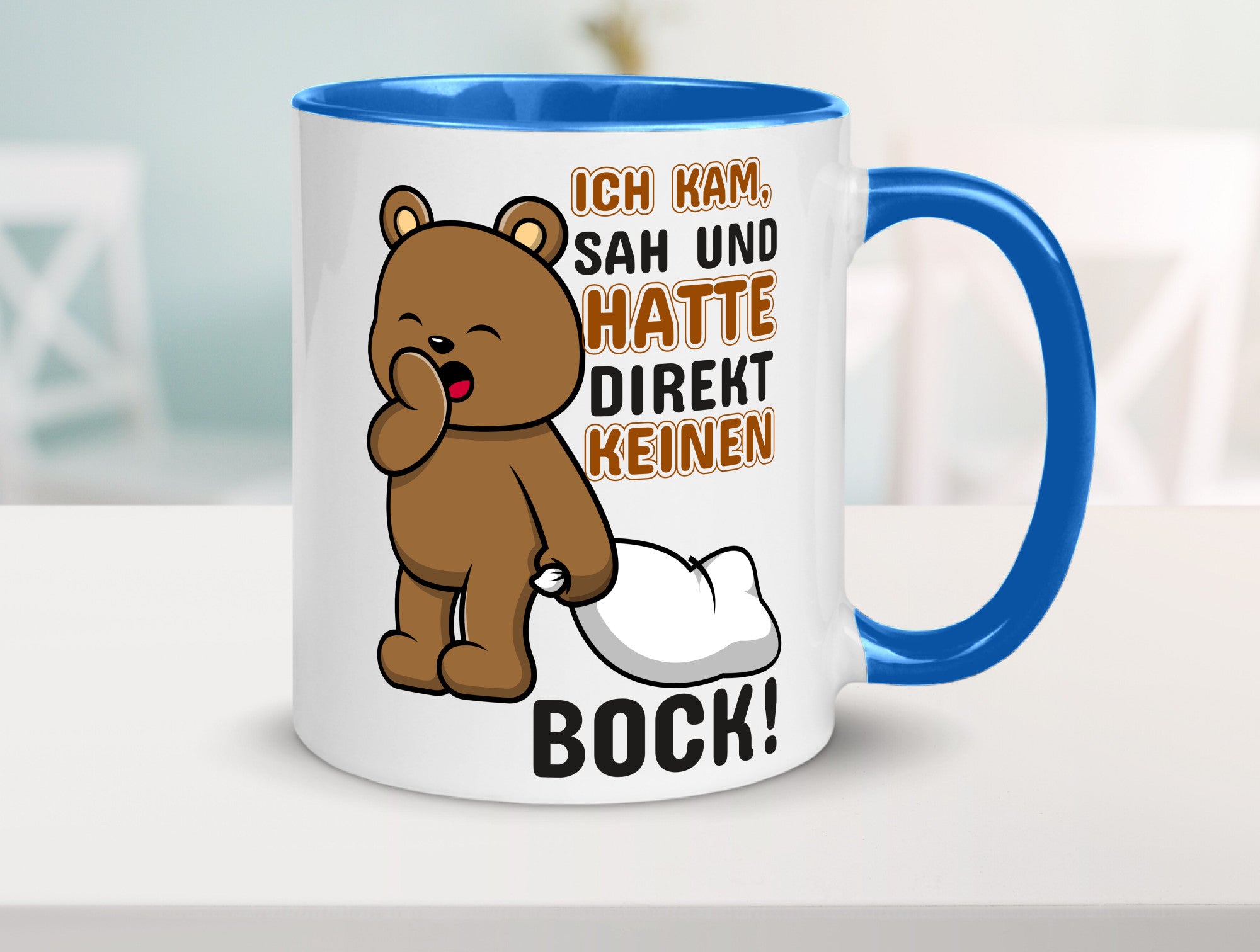 Direkt keinen Bock! | Büro Faultier Morgenmuffel Geschenk Arbeit Kollegen