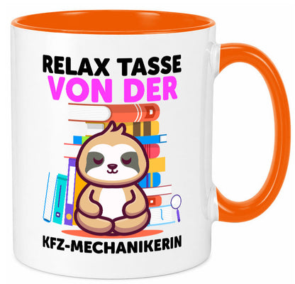 Relax Tasse: KFZ-Mechanikerin | Mechaniker KFZ Humor Geschenkidee Tasse