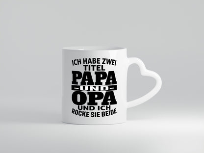 Ich habe zwei Titel Papa und Opa | Rock sie Großvater Humor Familie