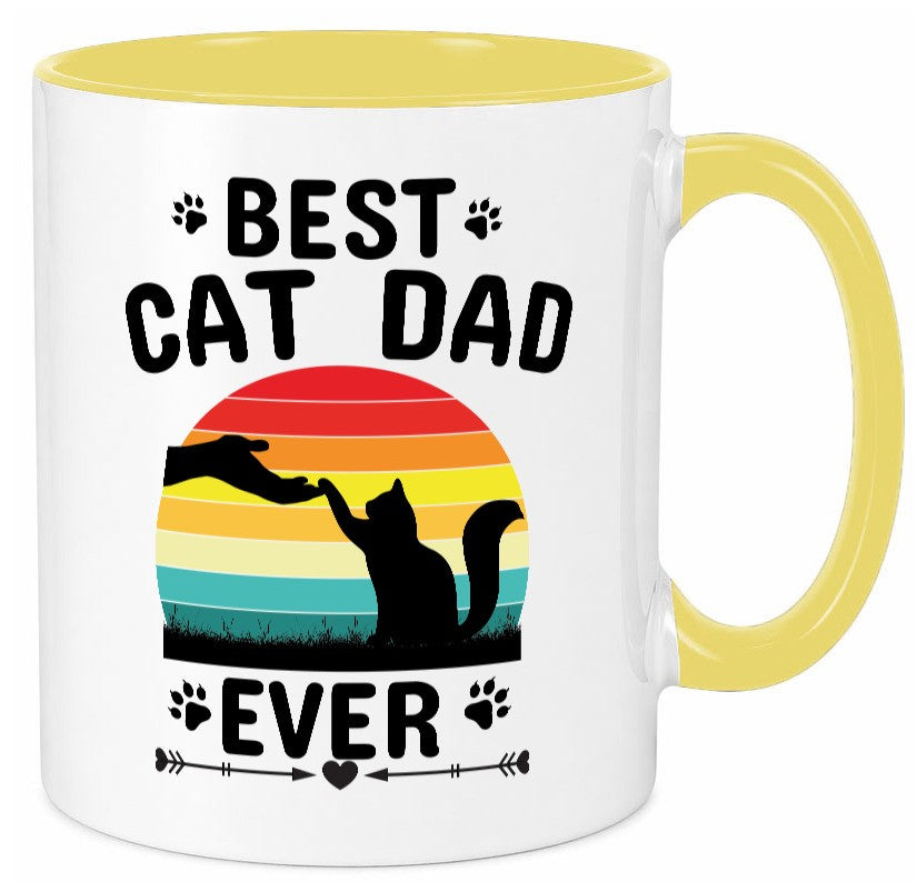 Best Cat Dad Ever lustiger Spruch Geschenk Humor Geschenkidee Tasse