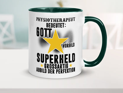 Bedeutung von Physiotherapeut lustiger Spruch Geschenk Humor Geschenkidee Tasse