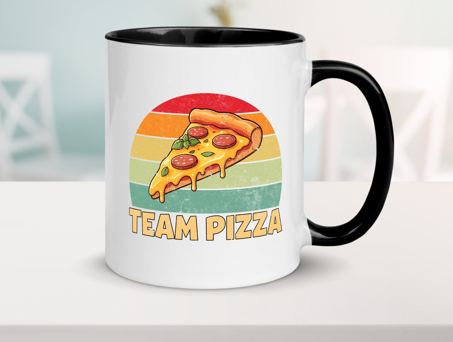 Team Pizza | Pizzaliebhaber Lover v2 Geschenkidee Humor Tasse
