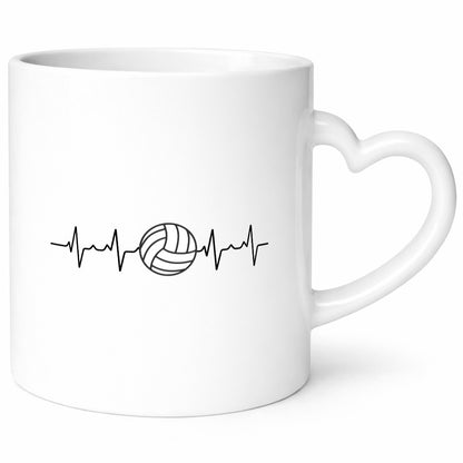 Volleyball Herzschlag | Motiv Sport Ballsport Team lustiger Spruch Geschenk