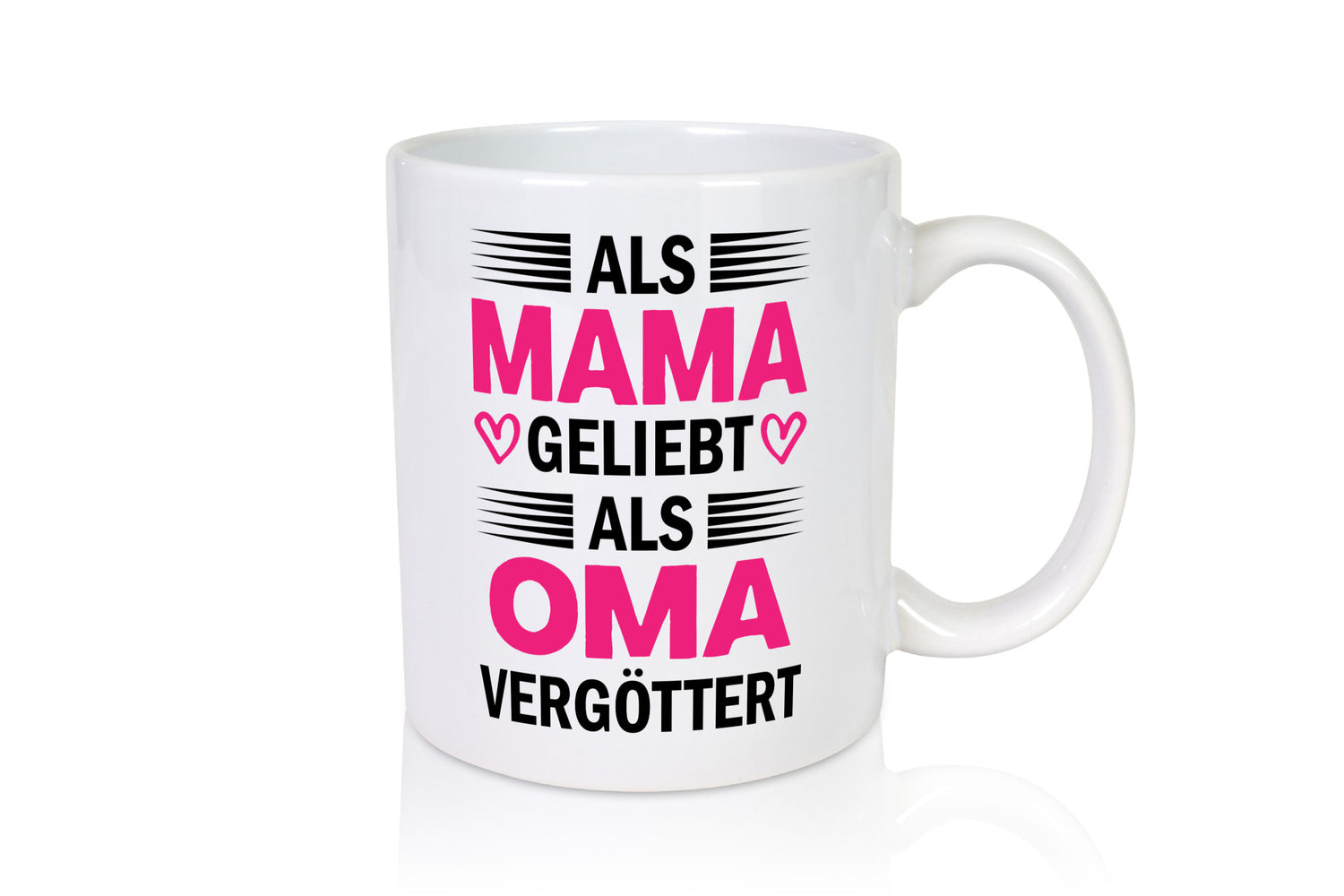 Als oma Vergöttert | Muttertag mama Großmutter Humor Familie Geschenkidee Tasse