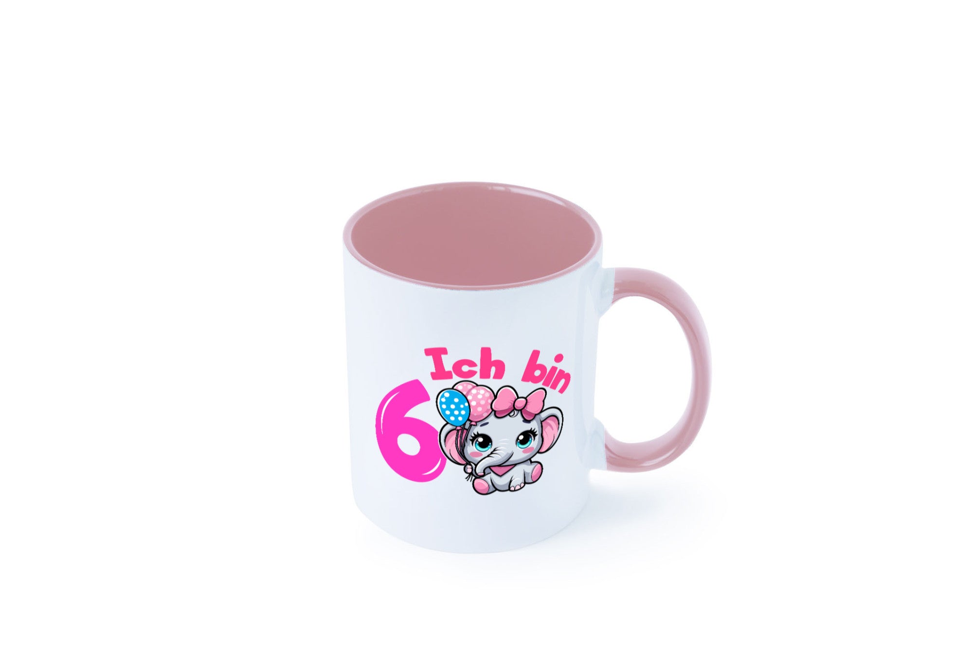 6. Geburtstag | 6 Jahre Elefant Mädchen Humor Geschenkidee Tasse