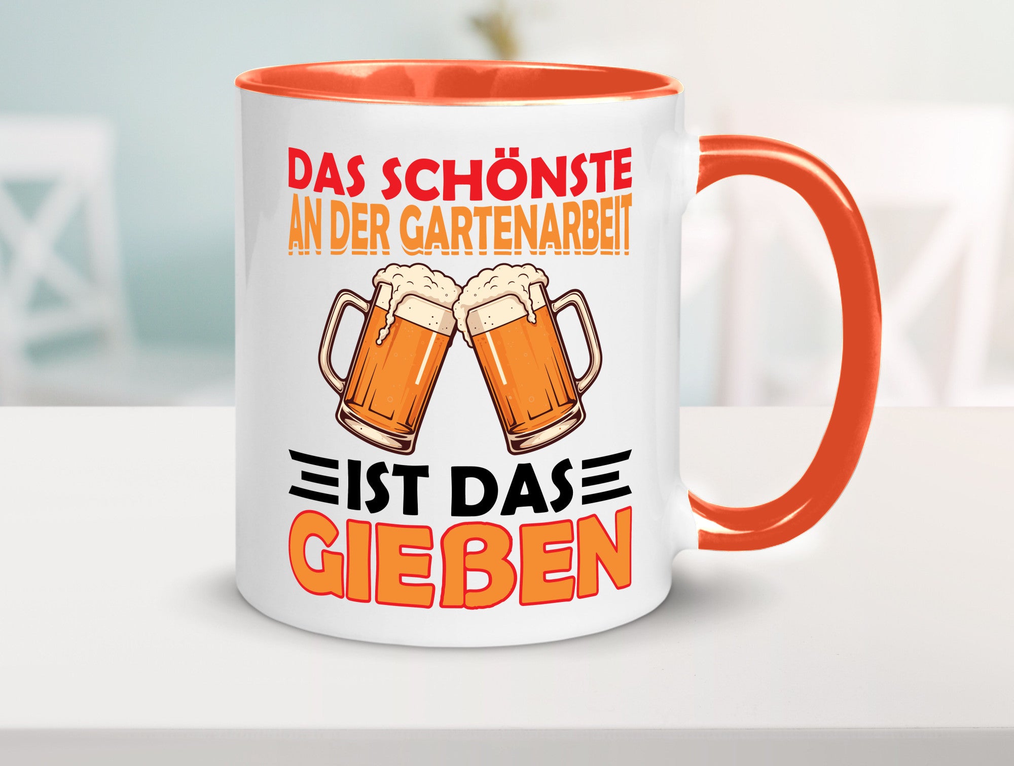 Das schönste an gartenarbeit ist Gießen | Biertrinker Geschenkidee Arbeit