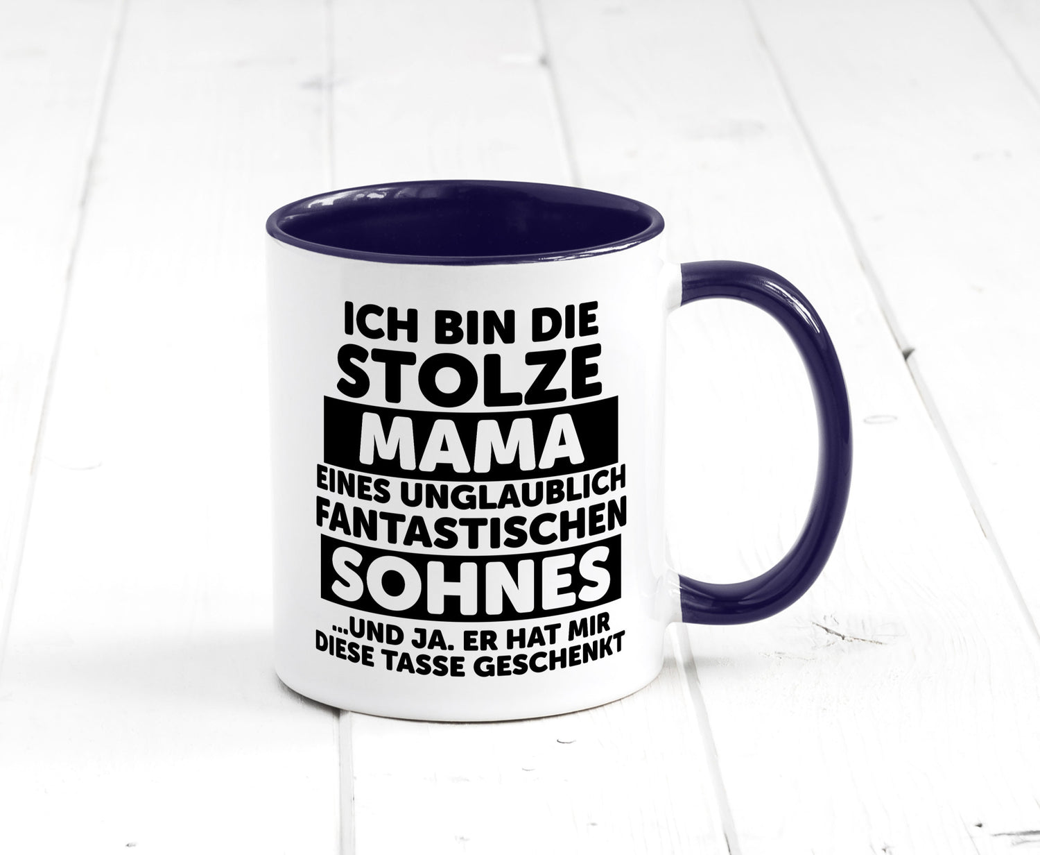 Stolze Mama | Fantastischer Sohn Beste Humor Familie Geschenkidee Tasse