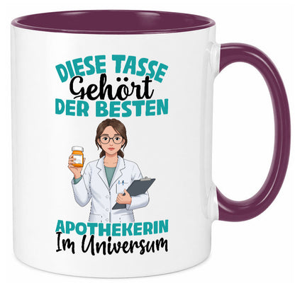 Im Universum: Apothekerin | Apotheke Pharmazie lustiger Spruch Geschenk Humor