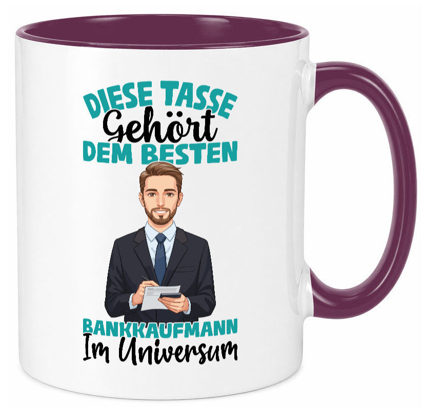 Im Universum: Bankkaufmann | Kaufmann Bank Kaufleute Geschenkidee Humor Tasse