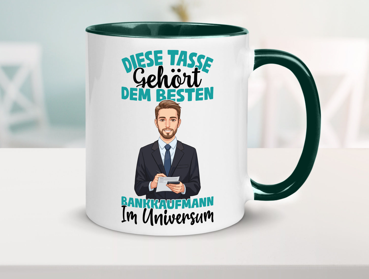 Im Universum: Bankkaufmann | Kaufmann Bank Kaufleute Geschenkidee Humor Tasse