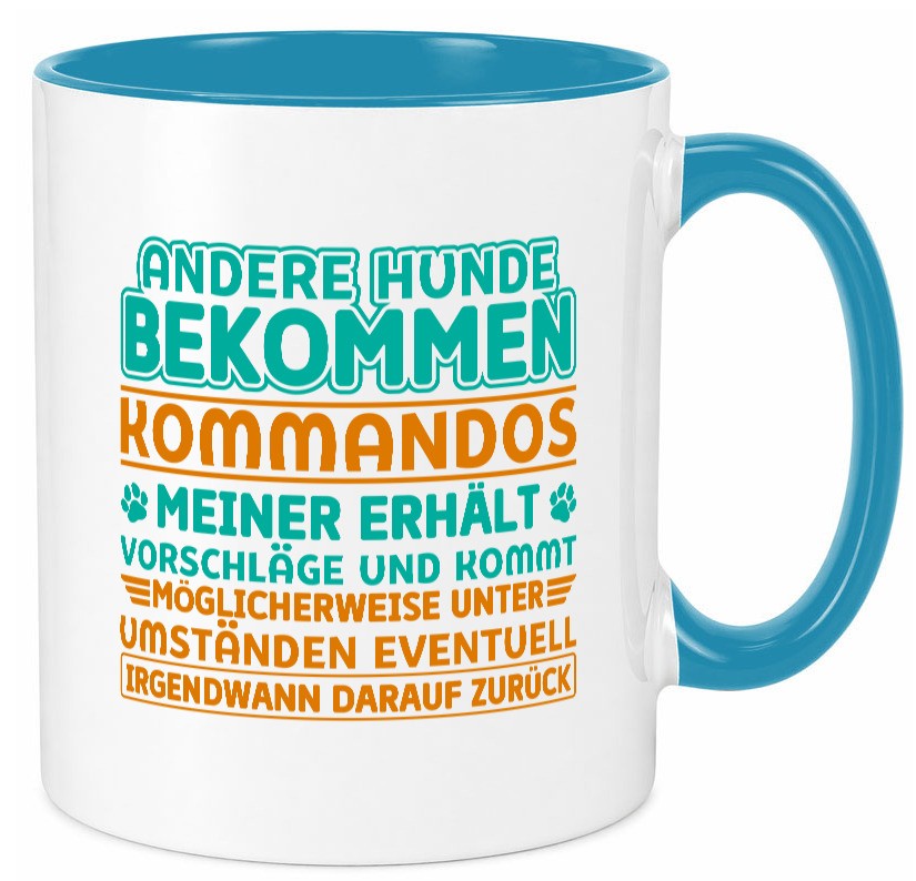 Hunde Training | Hundebesitzer Tasse Hundekommando vl10 Geschenk Tierliebhaber