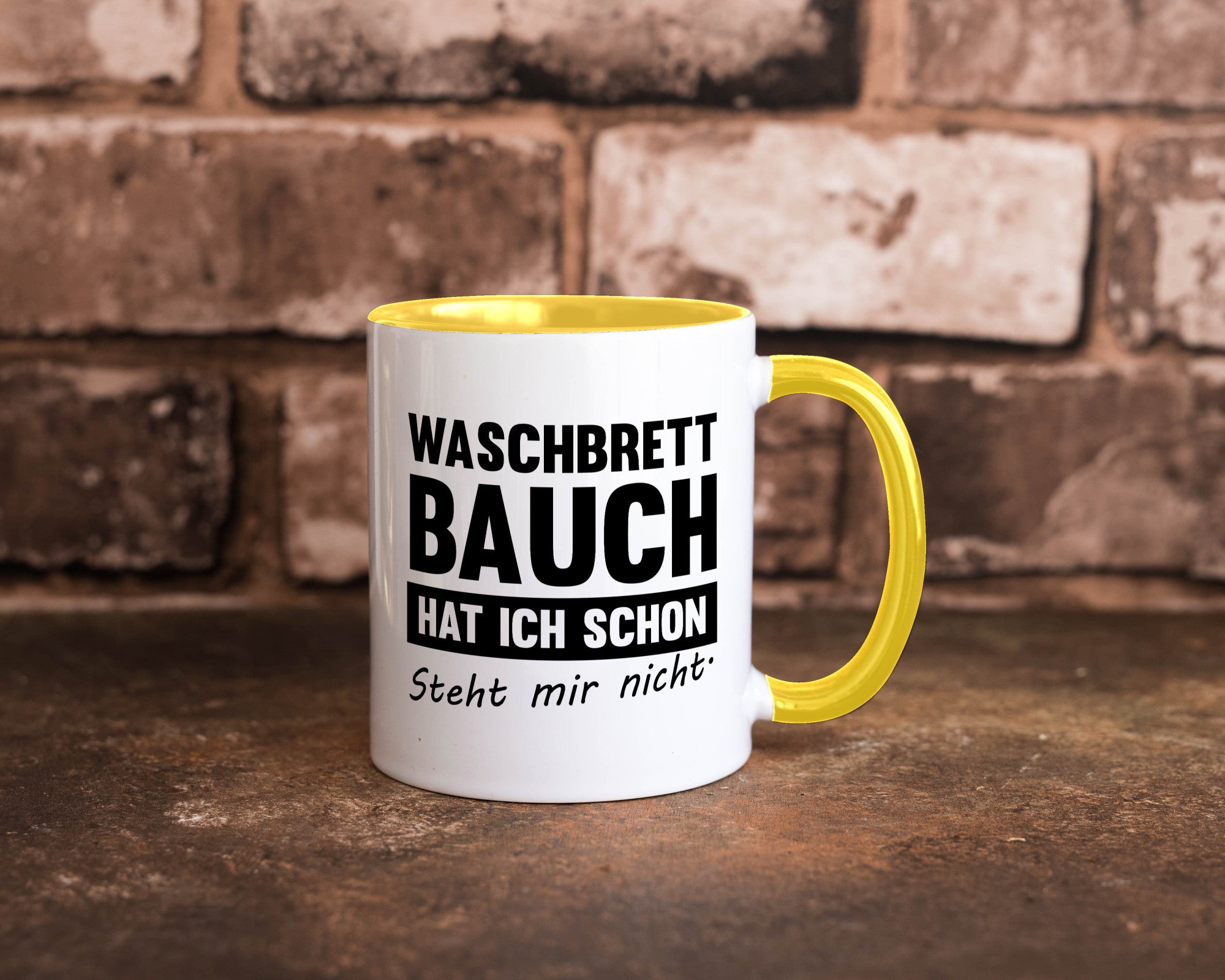 Waschbrettbauch steht mir nicht | Sixpack Gym lustiger Spruch Geschenk Humor