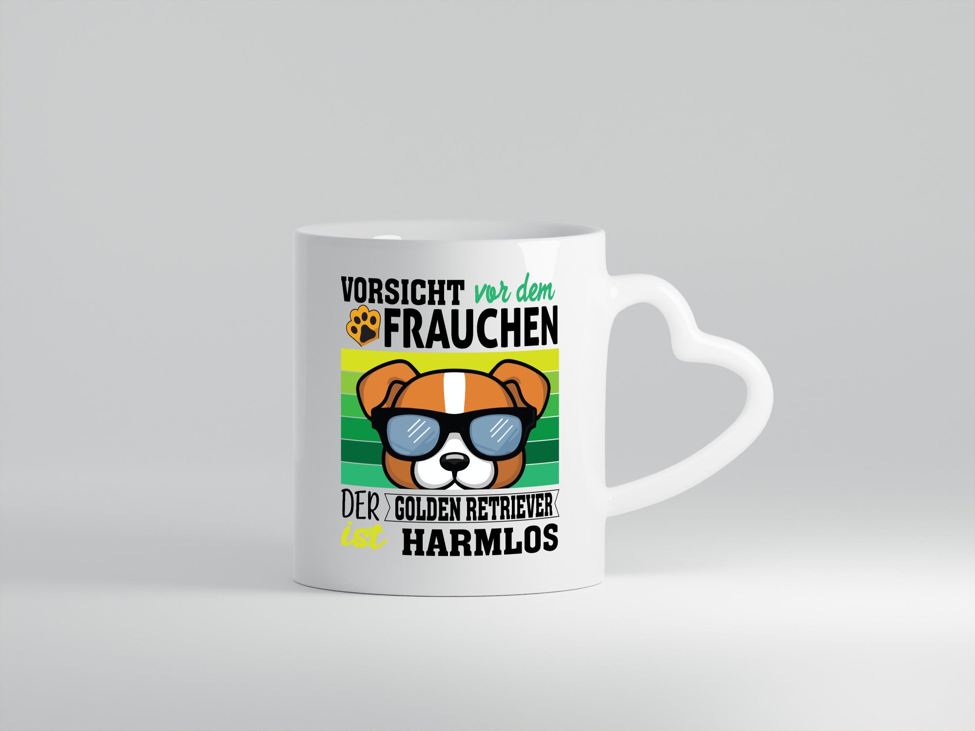 Vorsicht vor dem Frauchen Golden Retriever ist Harmlos lustiger Spruch Geschenk