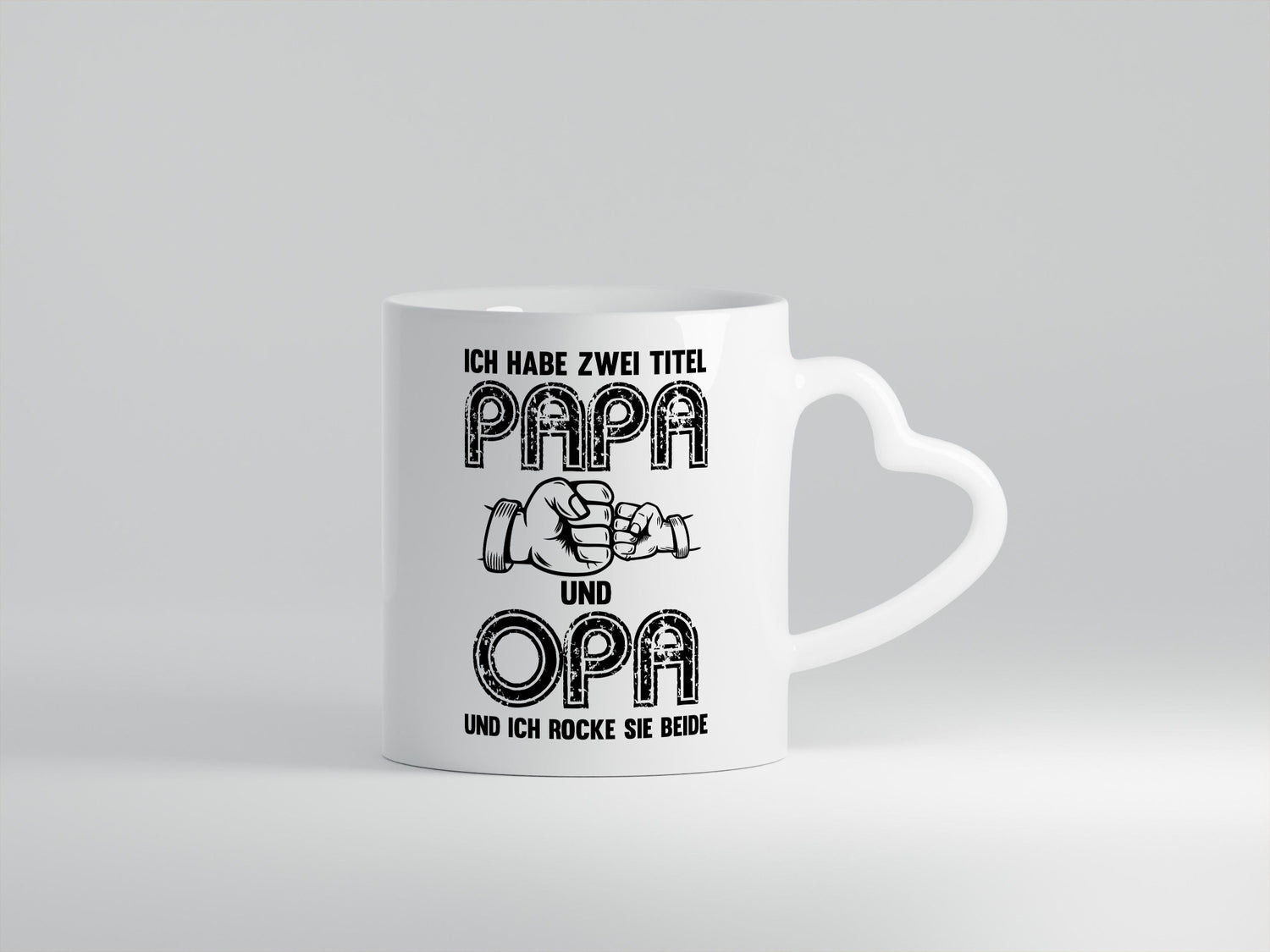 Ich habe zwei Titel Opa und Papa | Großvater lustiger Spruch Geschenk Familie