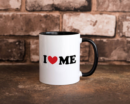 I love me vl8 Geschenk Humor Geschenkidee lustiger Spruch Tasse
