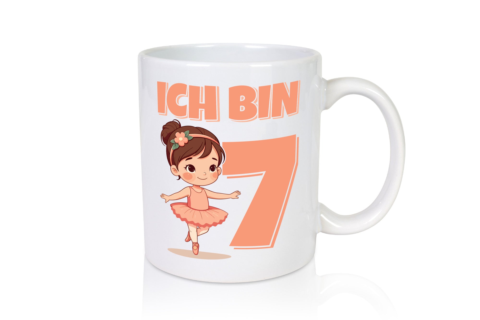 7 Geburtstag | Jahre Ballerina Mädchen Ballet Humor Geschenkidee Tasse