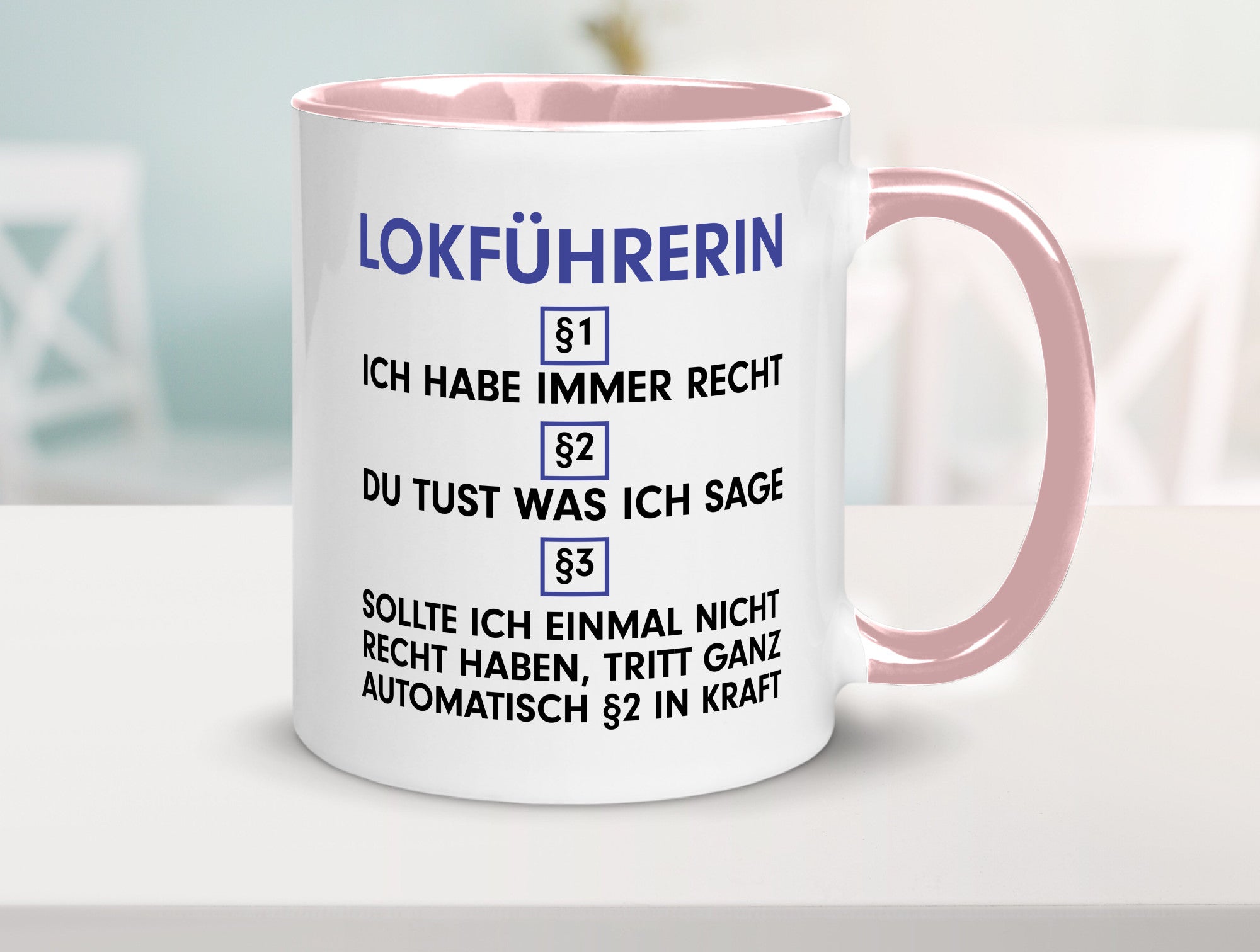Ich habe immer Recht Lokführerin | Zug Beruf Geschenk Arbeit Kollegen Büro