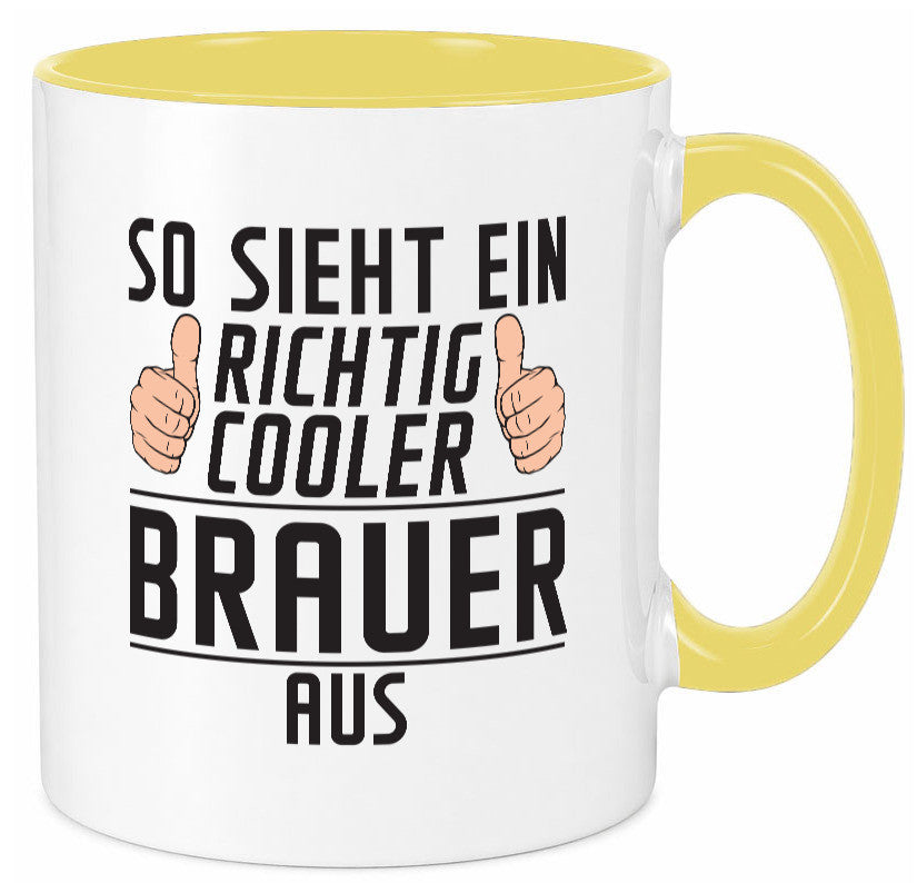 Richtig Cooler Brauer | Bier Brauerei Humor Geschenkidee Tasse