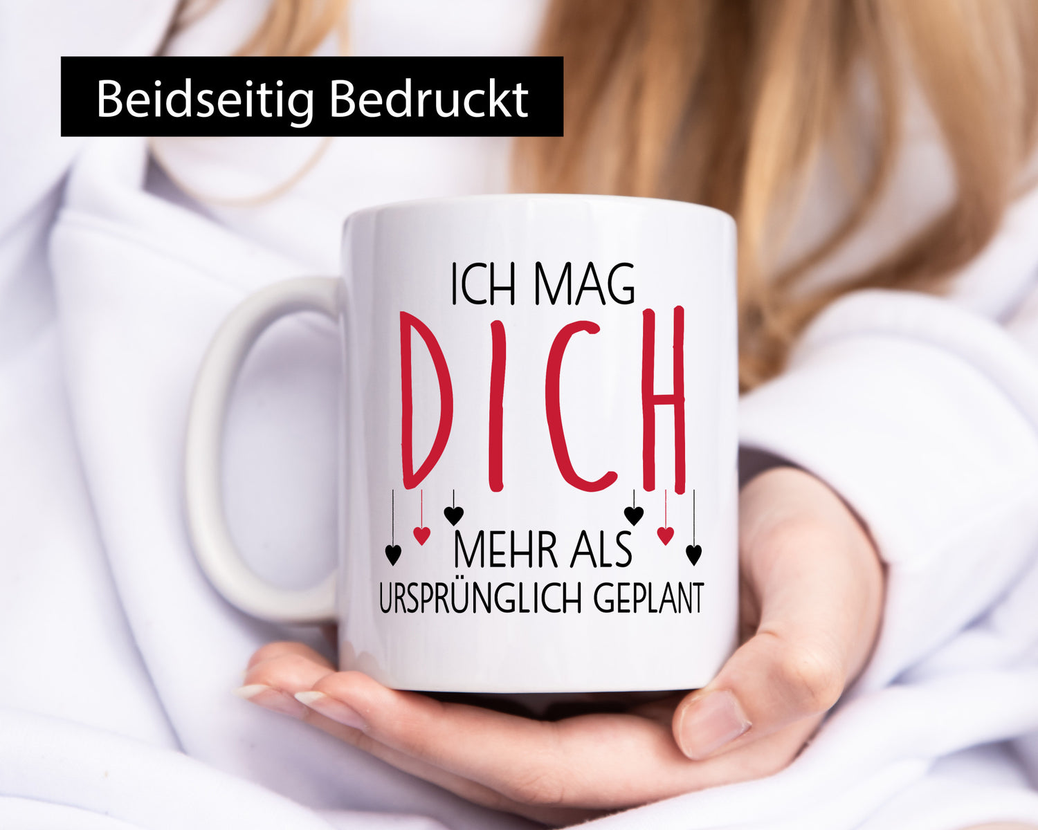 Ich mag dich mehr als geplant | Liebe Beziehung Geschenkidee Humor Tasse