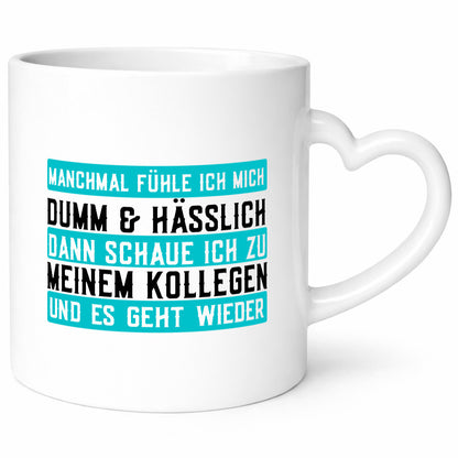 Dumm und hässlich | Kollegen Büro Job Sarkasmus Geschenk Arbeit lustiger Spruch