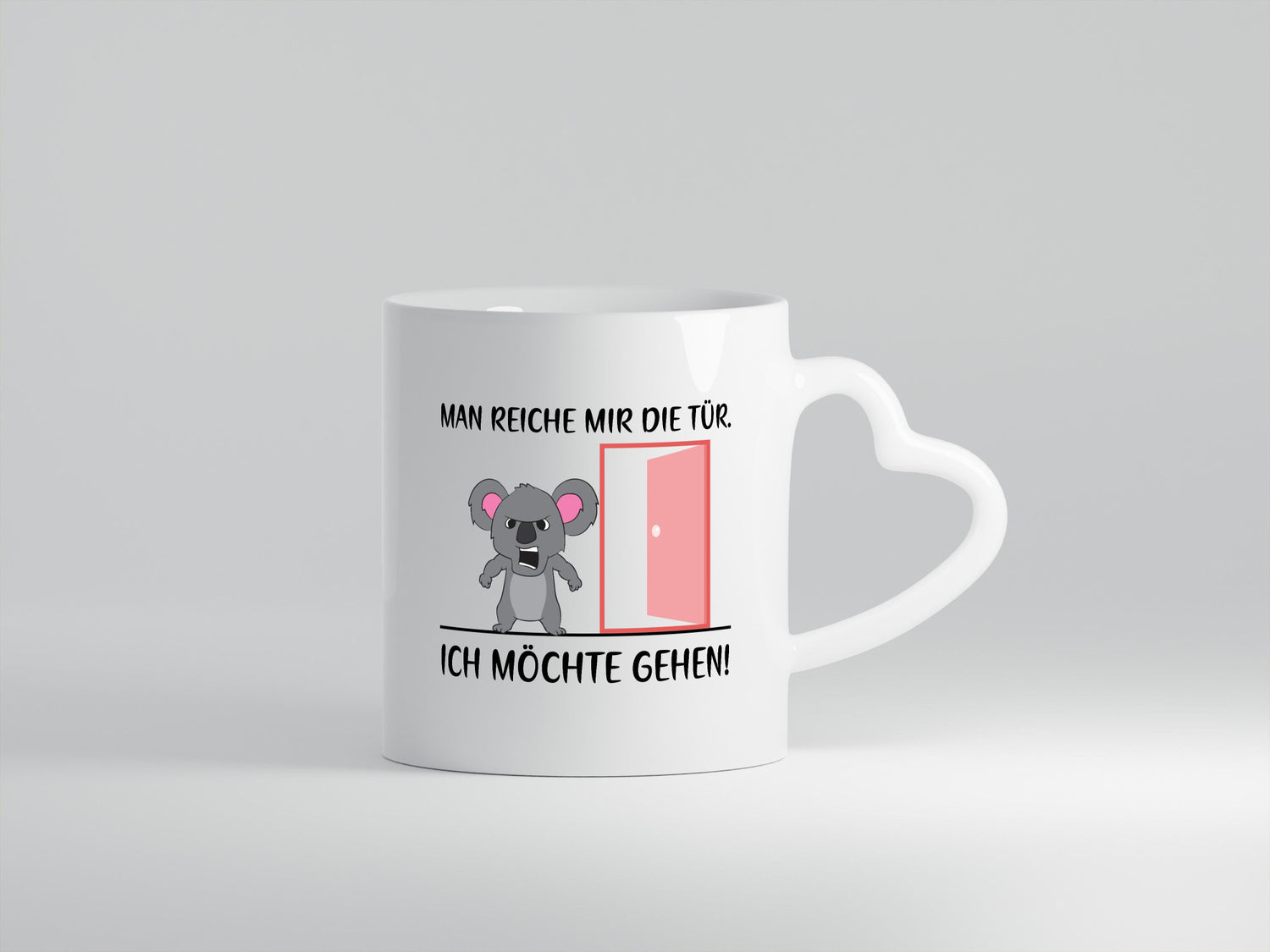 Man reiche mir die Tür | wütender Bär Comic Büro Job lustiger Spruch Geschenk