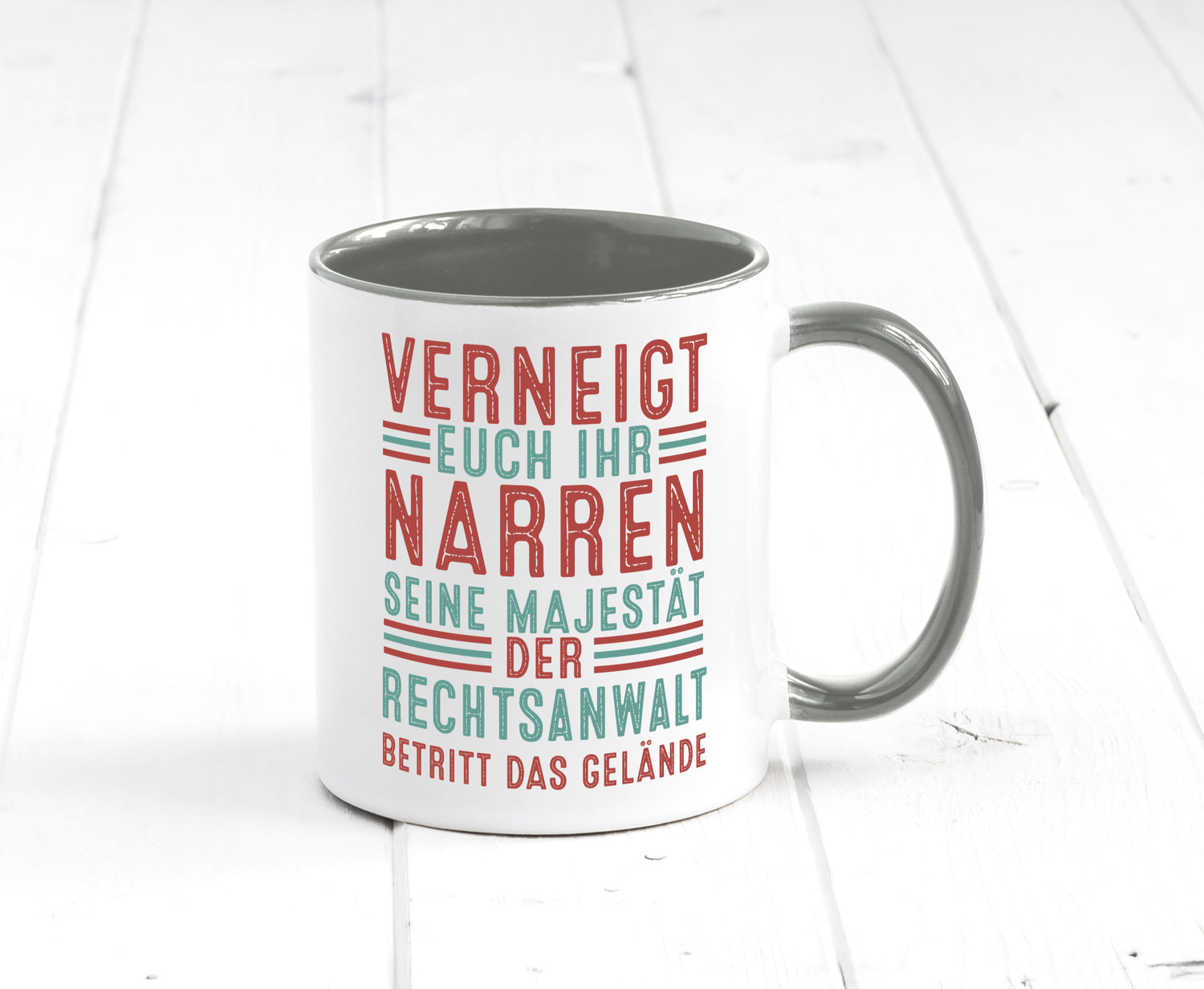 Verneigt euch: Rechtsanwalt | Anwalt Jurist Humor Geschenkidee Tasse